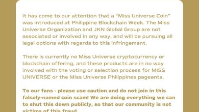 Miss Universe denies her connection to the recently revealed currency project