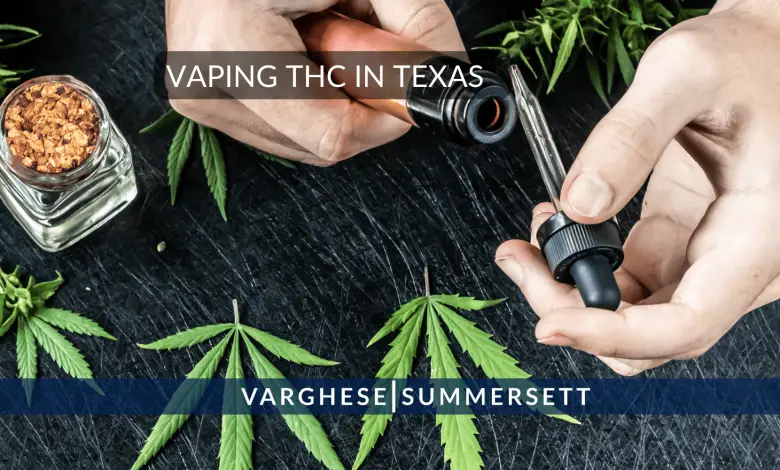 Teen vaping in Texas |  Punishment for tetrahydrocannabinol (THC) and tobacco